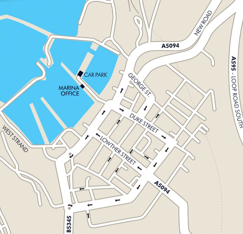Whitehaven Marina Map